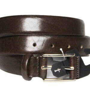 ZARA Brown Braided Leather Belt Made in Spain 85cm Men's Size Small or 30